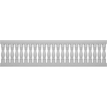 Ekena Millwork Fiberthane Embassy Balustrade Railing Kit, Style C (7" On-Center Spacing to Pass 4" Sphere Code) BALK42X156EMC